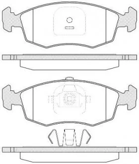 Колодки тормозные дисковые REMSA 0172.35