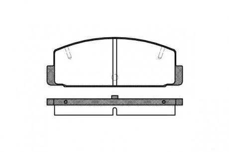 Колодки тормозные дисковые REMSA 0179.10