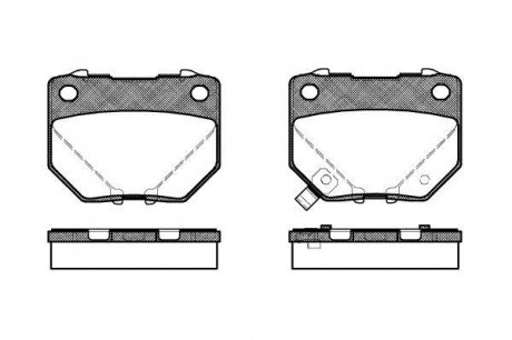 Колодки тормозные дисковые REMSA 0365.21 (фото 1)