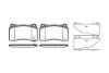 Тормозные колодки дисковые передние Mitsubishi Lancer/Subaru Impreza/Opel Insignia 2.0-2.8 00- REMSA 0666 32 (фото 1)