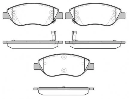 Колодки тормозные дисковые REMSA 0860.12