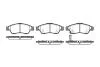 Тормозные колодки дисковые перед. Suzuki Liana 1.3/1.4D/1.6 02.07- 0875 01