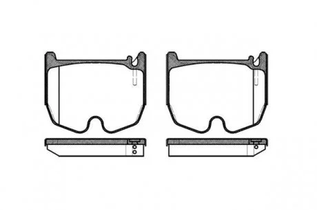 Колодки тормозные дисковые REMSA 0992.00