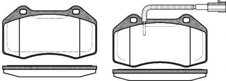 Колодки тормозные дисковые REMSA 1113.12 (фото 1)