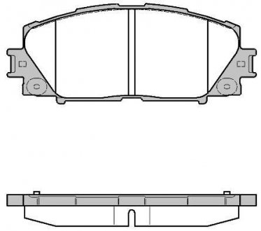 Тормозной колодки диск. передние Toyota Prius 1.5/1.8 09- REMSA 1224 10