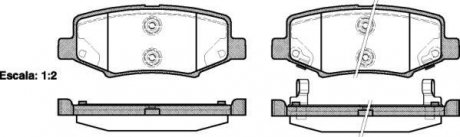 Колодки тормозные дисковые REMSA 1264.02 (фото 1)
