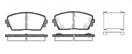Колодки пер KIA PICANTO NEW(11-) REMSA 1481.02