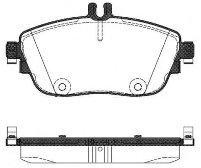 Тормозные колодки дисковые перед. Mercedes B - class 11- / A - class 11- REMSA 1485 08