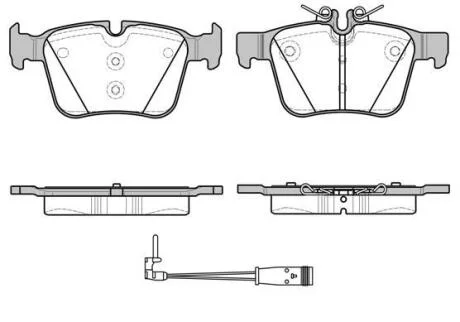 Колодки гальмівні дискові (комплект 4 шт) REMSA 1516.21