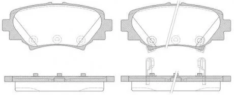Колодки тормозные дисковые REMSA 1570.02