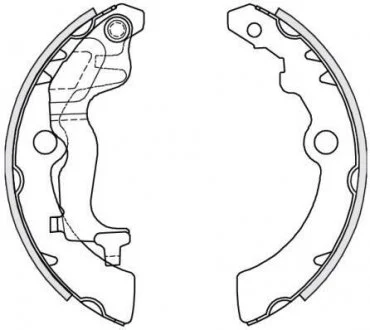 Тормозные колодки барабанные REMSA 4251.00 (фото 1)