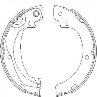 Колодки тормозные барабанные REMSA 4680.00 (фото 1)