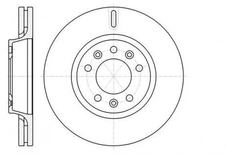 Фото 1 - диск тормозной REMSA 61052.10 Диск тормозной REMSA 61052.10 (фото 1)