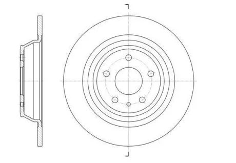 Диск гальмівний зад. FORD Mondeo 14- REMSA 61606.00