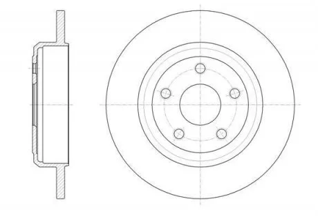 Фото 1 - диск тормозной REMSA 61669.00 Диск тормозной REMSA 61669.00 (фото 1)