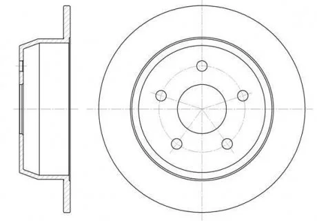 Диск гальмівний REMSA 6628.00 (фото 1)