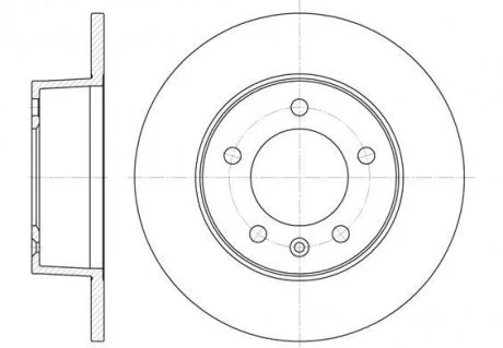 Диск тормозной REMSA 6735.00