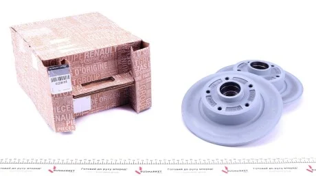 Диск тормозной задний (к-т 2 шт) Megane 08- 260x25mm RENAULT 43 20 081 91R