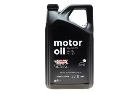 Олива моторна 5w30 5л. CASTROL GTX RN 720 Дизель,із сажовим фільтром RENAULT 7711658108 (фото 1)