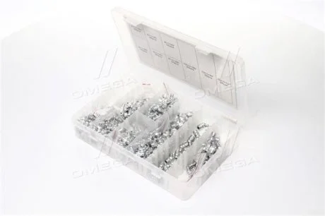 Фото 1 - набір прес-маслю, 450 шт. М6, М8, М10. Прямі та кутові 45-90гр. RIDER RD11450ZK Набір прес-маслю, 450 шт. М6, М8, М10. Прямі та кутові 45-90гр. RIDER RD11450ZK (фото 1)