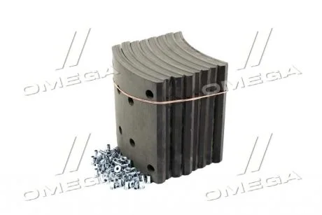 Накладка тормозная (компл. на ось) с заклепками 414х220 станд. RVI MAGNUM, PREMIUM RIDER RD 19187STD