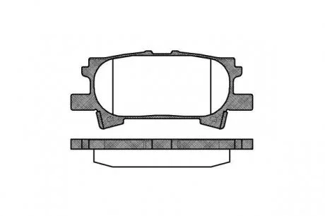 Колодки гальмівні задні. LEXUS RX 03- ROADHOUSE 21040.00