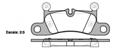 Комплект тормозных колодок, дисковый тормоз ROADHOUSE 21379.10 (фото 1)