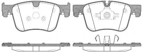 Колодки гальмівні дискові, к-кт. ROADHOUSE 2156000