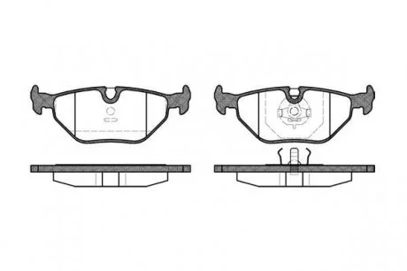 Колодки тормозн. задн. BMW 320,520,525 88-90- ROADHOUSE 2265.00