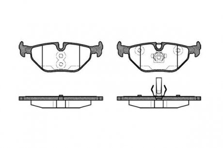 Колодки тормозные дисковые задн, BMW 3 (E36, E46), Z4 (E85) 88-07 ROADHOUSE 2265.40 (фото 1)