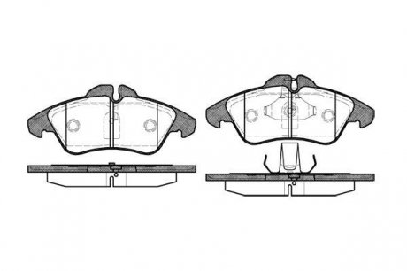 Колодки тормозные (передние) MB Sprinter 208-316 96- Ate ROADHOUSE 2578.00 (фото 1)