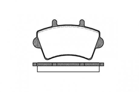 Колодки передние, 98-06 R16 (тип BOSCH) ROADHOUSE 2819.00