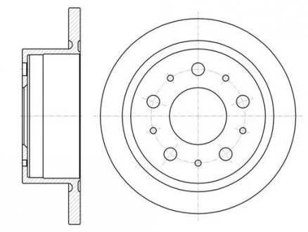 Тормозной диск зад D300 FIAT DUCATO 06-14, PEUGEOT BOXER 06-14 ROADHOUSE 61057.00