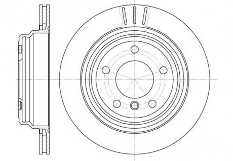 Тормозной диск задний вент. BMW Е39 525i-540i (298x20) ROADHOUSE 6588.10 (фото 1)
