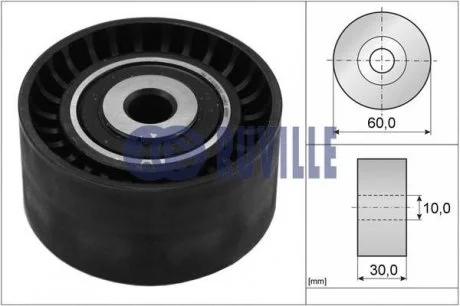 Ролик паразитный ГРМ Peugeot 1.4HDi /TDCi/1.6TDCi 02- RUVILLE 55954