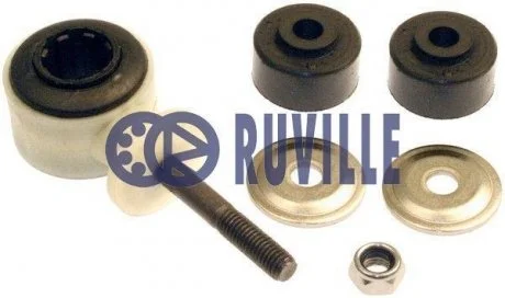 Комплект тяги стабилизатора (тяга, гайка, шайба – 2шт, втулк) RUVILLE 915374