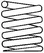 Пружина задняя, 93-95 SACHS 996 071