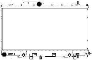 Радиатор сиcтемы охлаждения SAKURA 3421-1003 (фото 1)
