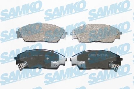 Гальмівні колодки перед. дискові Honda Civic/Civic CRX/Civic Shuttle/Prelude SAMKO 5SP071 (фото 1)