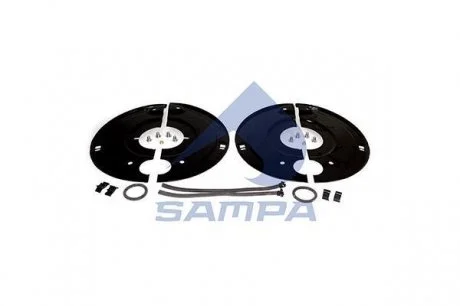 Комплект захисних напівщитків (щиток - 4шт, болт - 10шт, кройка)) SAMPA 070.535