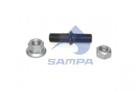 Комплект шпильки колеса (шпилька с двумя гайками).) SAMPA 070.714