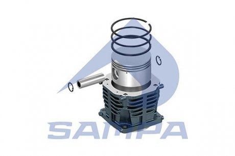 Комплект головки компрессора (головка, поршень, кольца поршня). SAMPA 096.920