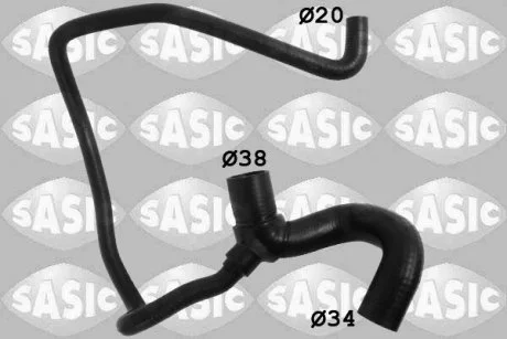 Патрубок радіатора нижній, 1.3CDTI Astra, Zafira 05- SASIC 3406258
