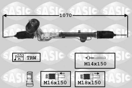Рульова рейка SASIC 7174027