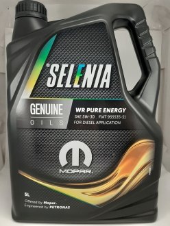 Олива моторна WR Pure Energy 5W30 5л Selenia 14125015 (фото 1)