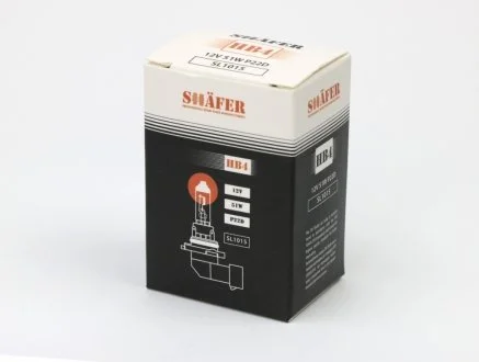 Лампа галогеновая HB4 12V 55W P22D SHAFER SL1015