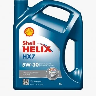 4л Helix HX7 5W-30 Масло синтетическое SL/CF A3/B4 SHELL 550040004