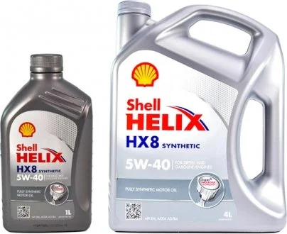 1л Масло синт. Helix HX8 Synthetic 5W-40 API SN/CF ACEA A3/B3, A3/B4 MB 229.3 VW 502.00/505.00 Renault RN0700, RN0710, Fiat 9.55535-N2, 9.55535-M2 SHELL 550040420