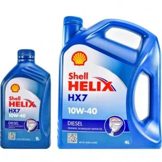 1л Масло полусинт.(син)Helix HX7 Diesel 10W-40 API CF ACEA A3/B3, A3/B4 MB 229.3 VW505.00 Renault RN0710 SHELL 550040427
