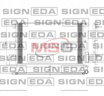 Радіатор кондиціонера Signeda RC30045 (фото 1)